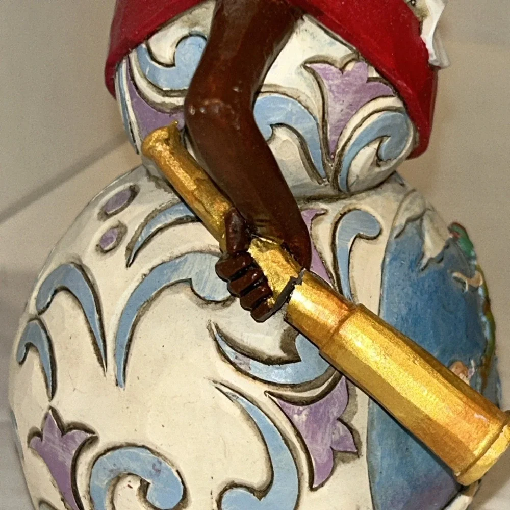 Jim Shore Disney Traditions Snowman - Peter‎ Pan Capt. Hook 4051971 DAMAGE